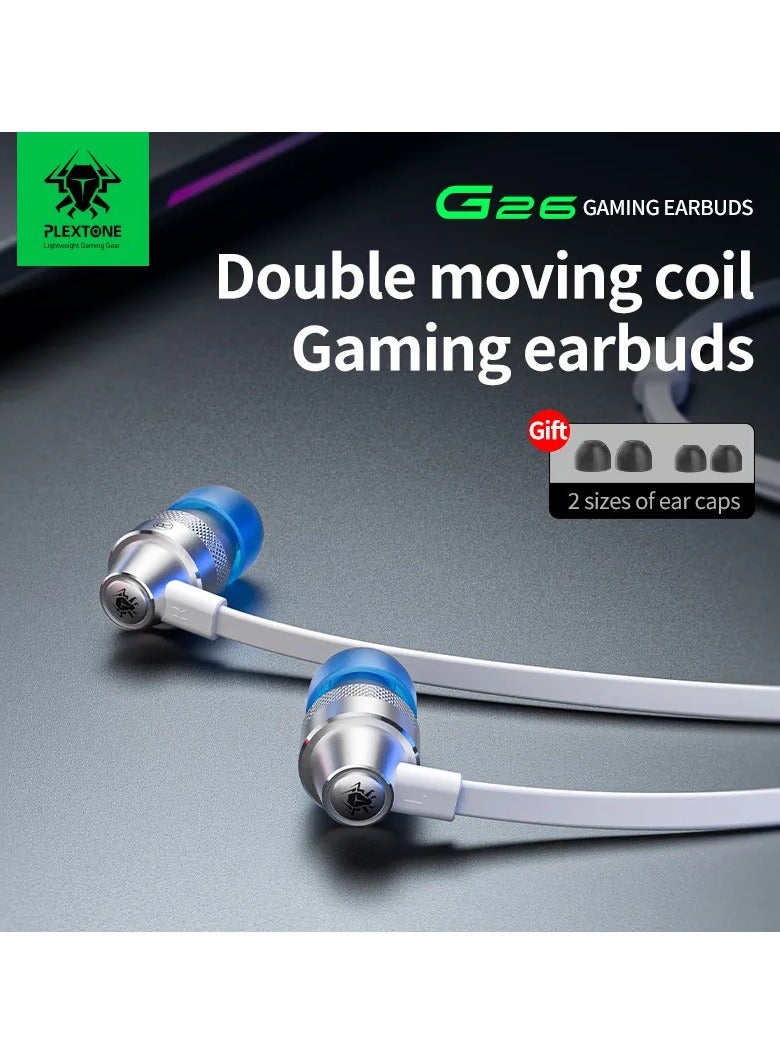 Plextone G26 Wired 3.5mm Gaming Headset with TYPE-C Adapter, Stereo Gaming Headphone with HD Microphone, Black - Image 3