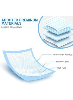 erorex Baby Disposable Changing Pad Baby Changing Mat For Leak Proof Underpad Bed Table Protector Mat  - Image 4