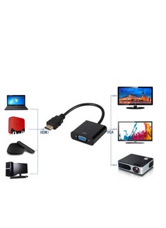 onten HDMI Male to VGA Female 1080P Video Converter  Adapter Cable Black  - Image 3