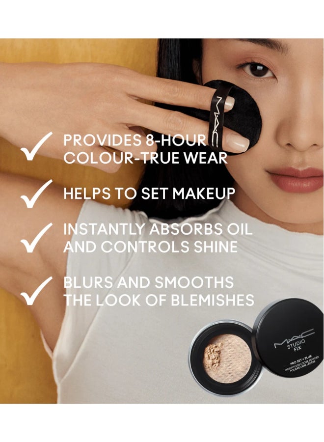 MAC Cosmetics Studio Fix Pro Set Blur Weightless Loose Powder 6.5 g - Medium - Image 5