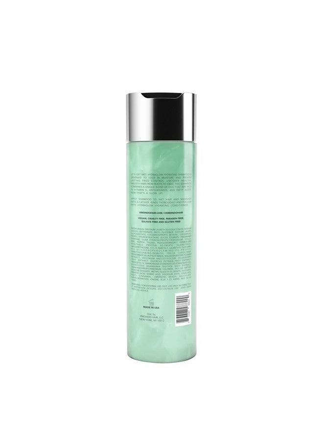 XMONDO Hair Hydraglow Hydrating Shampoo | Vegan Formula with Jojoba Oil, Baobab Oil, and Blueberry & Apple Extract, to Lock In Moisture, Control Frizz, and Uncover Healthy Smooth Hair, 8 Fl Oz 1-Pack  - Image 2