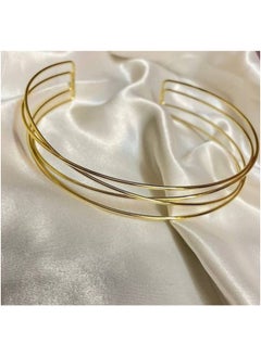 Exceptional choker with an elegant design made from pure stainless steel, featuring a modern design with interwoven thin lines that add a sophisticated touch, perfect for all your looks, whether casual or formal. Resistant to rust and color changes, making it a long-lasting piece in your wardrobe!