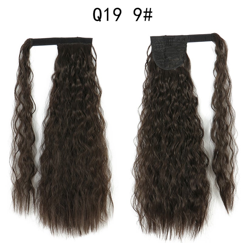Generic Xuchang Magic Tape Corn Curly Ponytail Extension Q19  9#