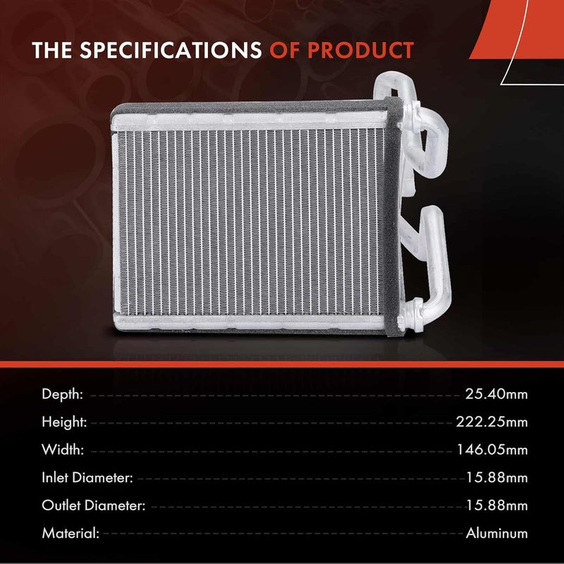 A-Premium HVAC Heater Core for Toyota Land Cruiser 1998-2007 & Lexus LX470 1998-2003 - Image 3