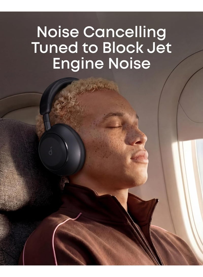 soundcore Space 2 by Anker, Active Noise Cancelling Headphones, Comfortable Fit, 50H Playtime, LDAC Hi-Res Wireless Audio, Dual Connection, Clear Calls, Bluetooth 6.1, Nap Mode, Wearing Detection - Image 2