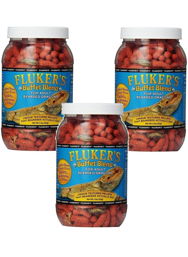 Fluker's Fluker'S Buffet Blend Adult Bearded Dragon Formula, 2.9 Ounce (3 Pack)
