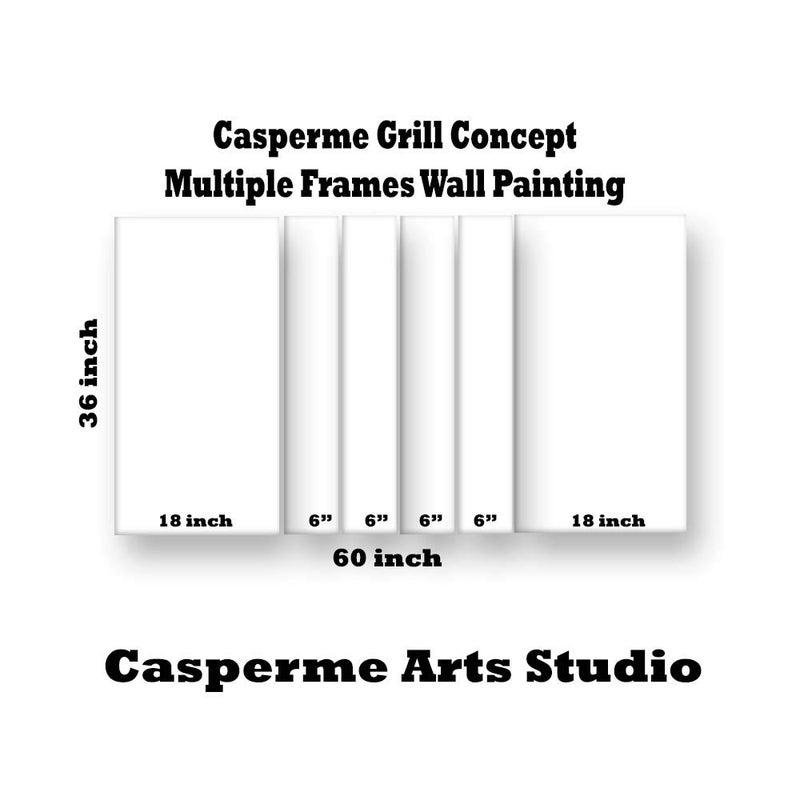 Casperme Multiple Frames Beautiful Nature Scenery Wall Painting For Living Room Canvas Painting For Home Wall Decoration Abstract Painting For Bedroom Office Hotel Decoration 60 x 36 Inches - Image 5