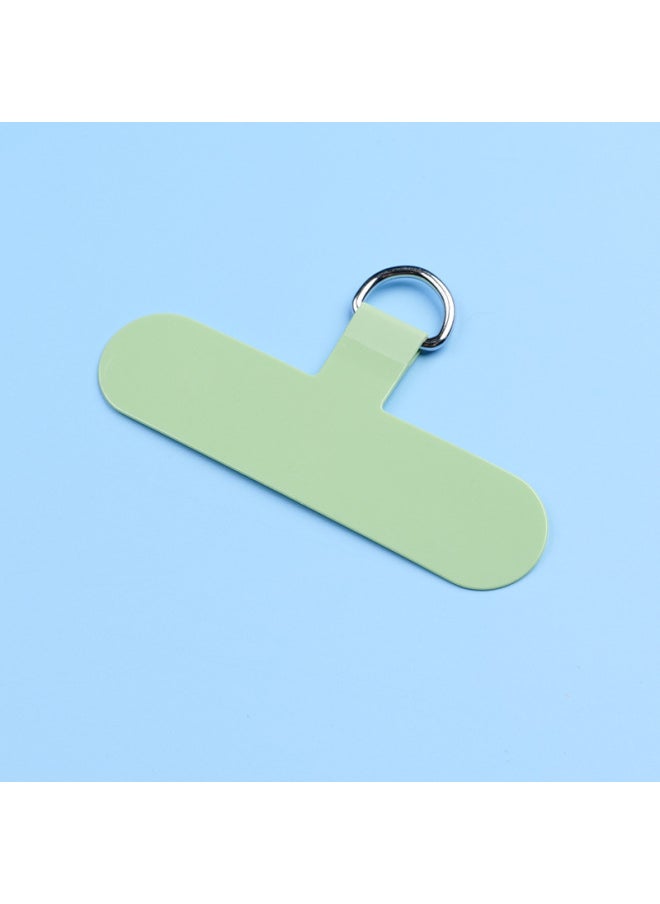 Generic - Upgraded TPU Multi-color Back Sticker Ultra-thin Anti-loss High-end Universal Mobile Phone Clip Back Sticker Lanyard Connection Card-Specifications:Light Green (ultra-thin With D Buckle) - Image 1