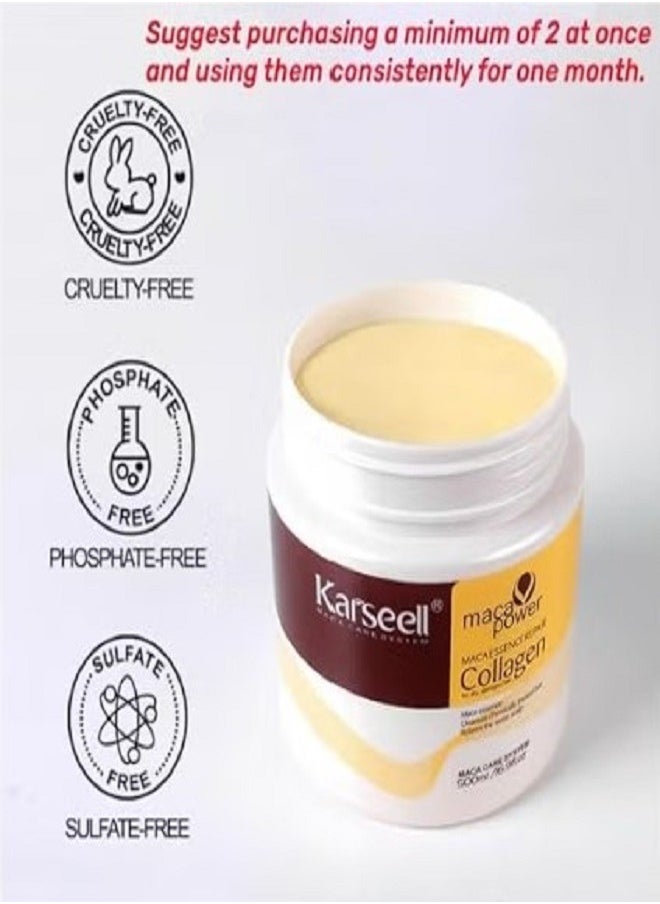 Karseell Hair Repair Mask Conditioning Collagen Keratin Detox Damage 500 ML  - Image 2
