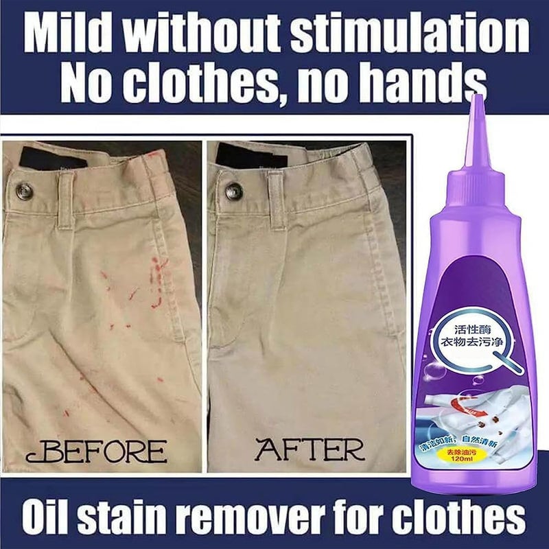 Dollar Clothes Stain Remover Active Enzymes Deep Cleaning Liquid 120ml Suitable for Fabrics and Colors by Dollar Home Import - Image 4