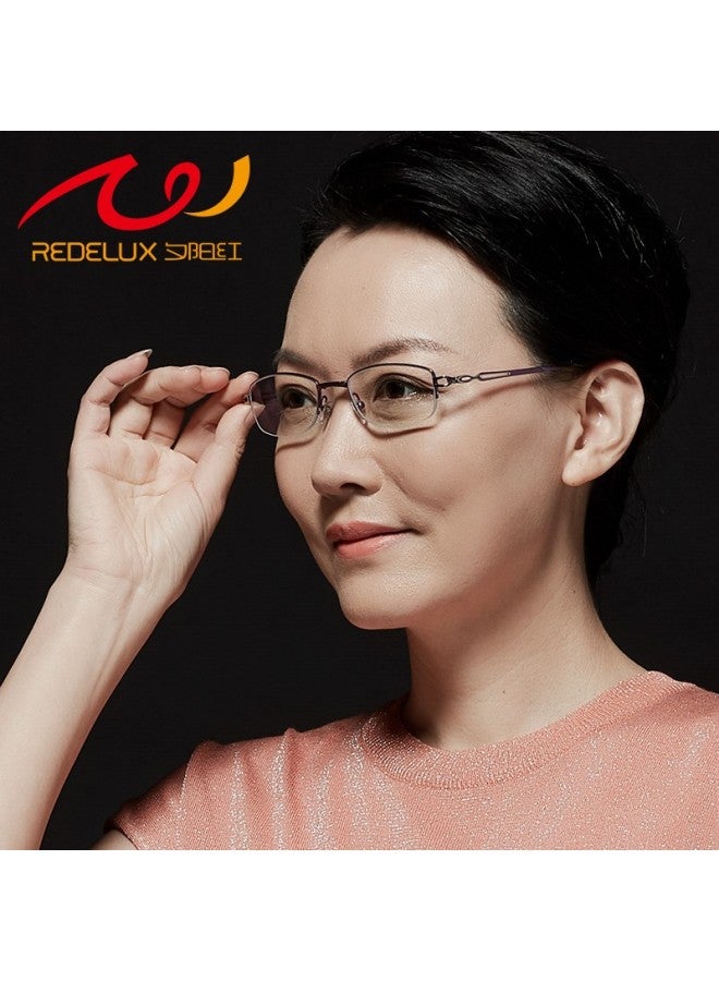 Sunset Red نظارات القراءة ثنائية البؤرة للكبار بلون Sunset Red مع حماية من الضوء الأزرق وتكبير ذكي عالي الدقة وقابلة للطي 9013 Purple +100 درجة - Image 5