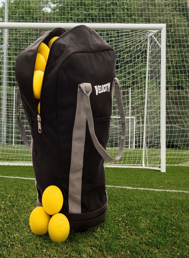 Velocity Heavy Duty Multipurpose Ball Bag with Durable Bottom - Holds up to 60-72 Balls - Ideal for Lacrosse, Baseball, Pickleball, Tennis & More, Purple - Image 3
