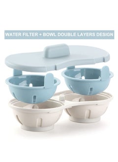 SYOSI Dishwasher Safe BPA-Free Microwave Egg Poacher with Measure Cup Kitchen Gadget  - Image 2