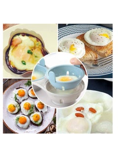SYOSI Dishwasher Safe BPA-Free Microwave Egg Poacher with Measure Cup Kitchen Gadget  - Image 4