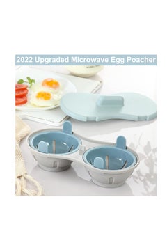SYOSI Dishwasher Safe BPA-Free Microwave Egg Poacher with Measure Cup Kitchen Gadget  - Image 3