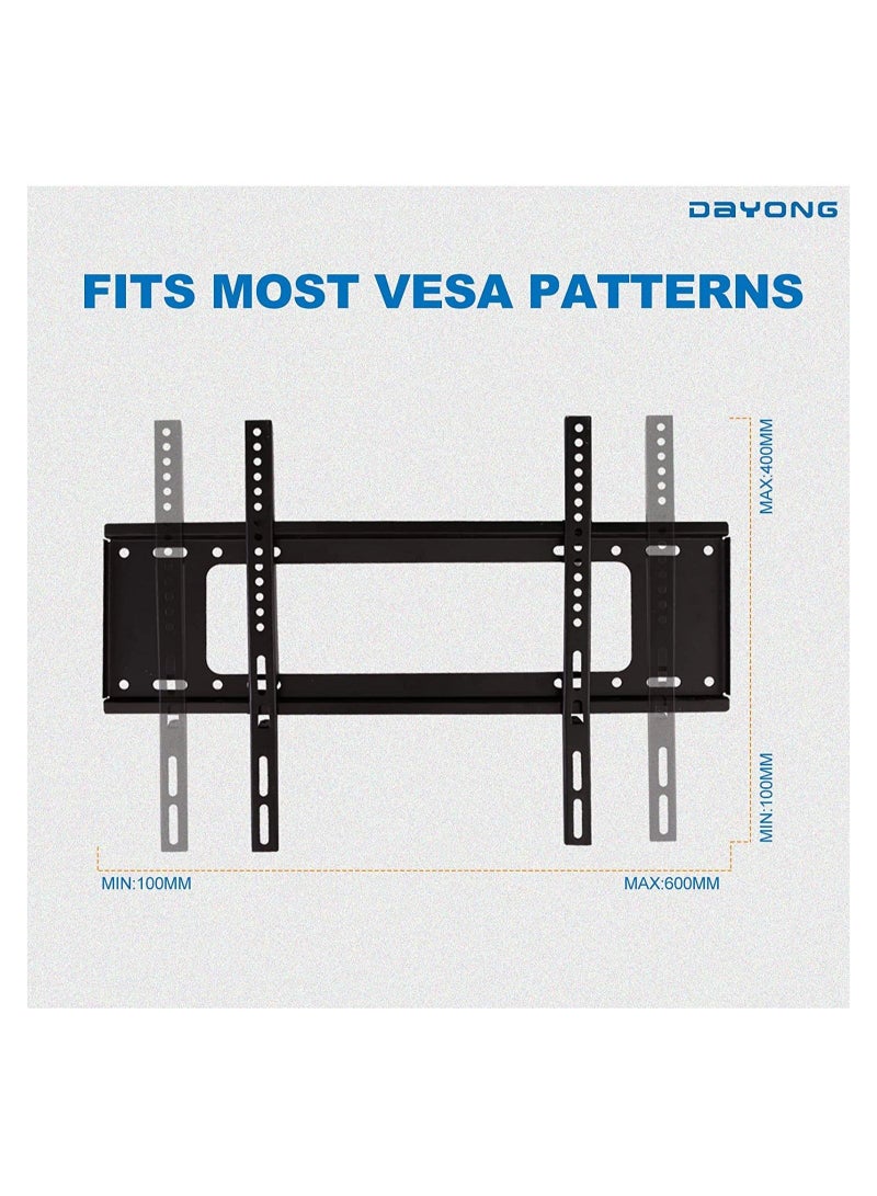 Fixed TV Wall Mount,TV Stand/Television Stands for Most 40-85 inch TVs,TV Mounting Bracket VESA 600X400mm Up to 50kg  - Image 3