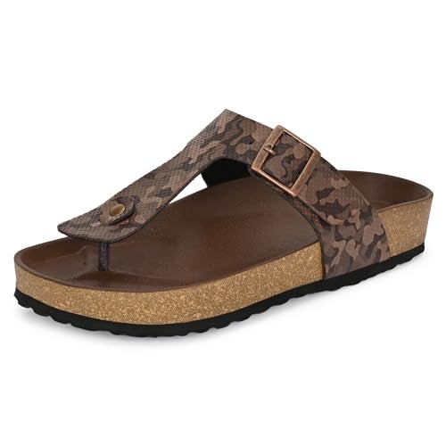 Centrino Men’s Berkin-Style Slip-On Sandals | Open Toe Design | Soft PU Footbed | Lightweight & Comfortable | Arch Support | On-Grip Sole | Casual Outdoor Wear (9214) - Image 1