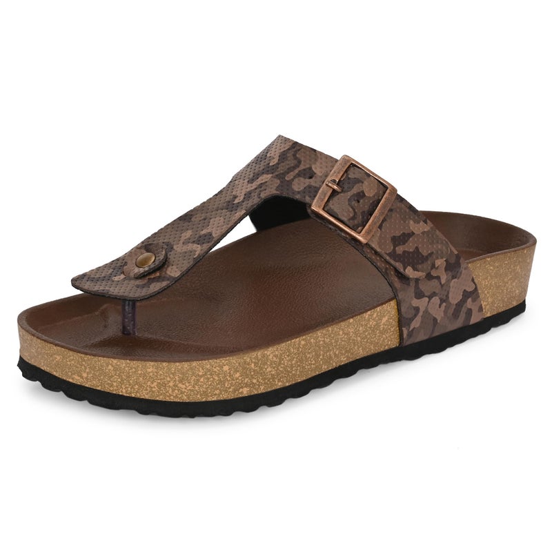 Centrino Men’s Berkin-Style Slip-On Sandals | Open Toe Design | Soft PU Footbed | Lightweight & Comfortable | Arch Support | On-Grip Sole | Casual Outdoor Wear (9214) - Image 2