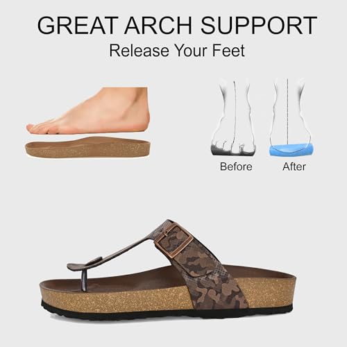Centrino Men’s Berkin-Style Slip-On Sandals | Open Toe Design | Soft PU Footbed | Lightweight & Comfortable | Arch Support | On-Grip Sole | Casual Outdoor Wear (9214) - Image 3