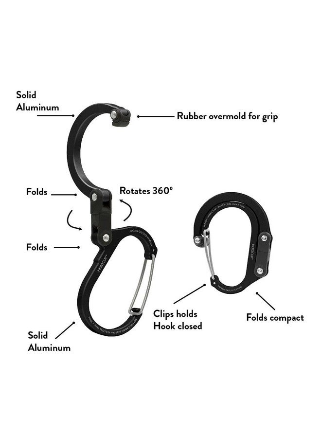 Gear Aid Heroclip Carabiner Clip And Hook (Small) For Purse Stroller And Backpack Forest Green - Image 4
