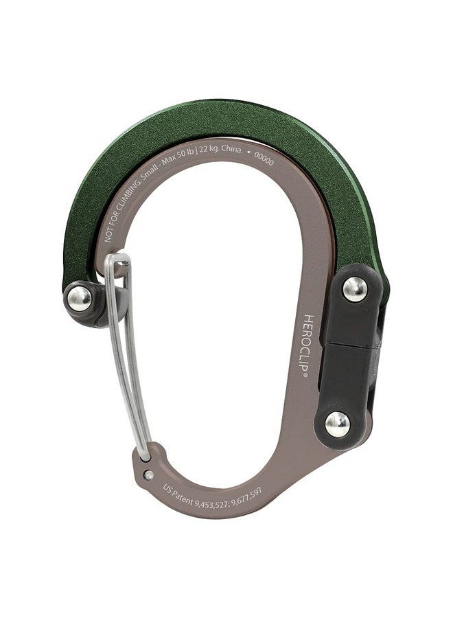 Gear Aid Heroclip Carabiner Clip And Hook (Small) For Purse Stroller And Backpack Forest Green - Image 2