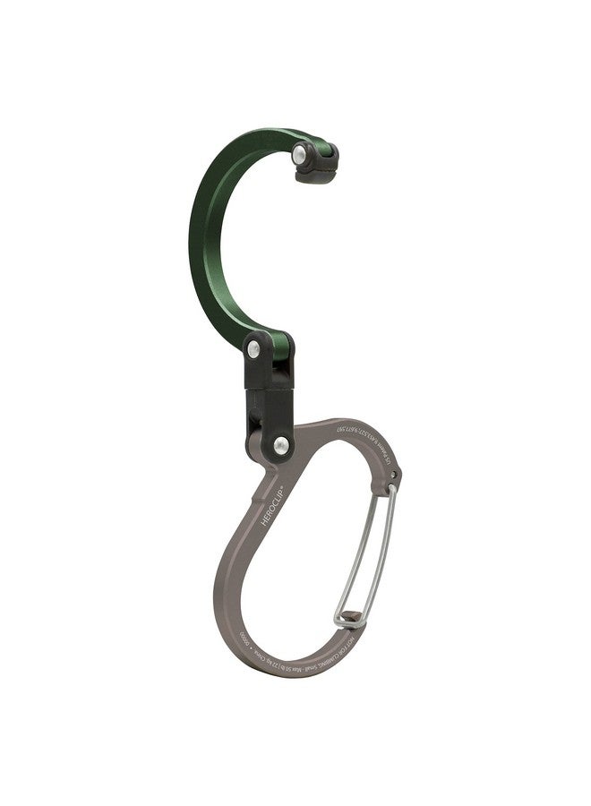 Gear Aid Heroclip Carabiner Clip And Hook (Small) For Purse Stroller And Backpack Forest Green - Image 3