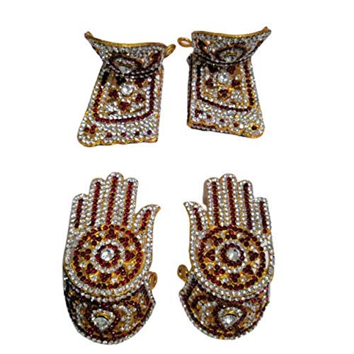 Puja N Pujari Puja N Pujari Metal Varalakshmi Hand And Legs Set Multicolour Standard Fantasy 25 Inch 