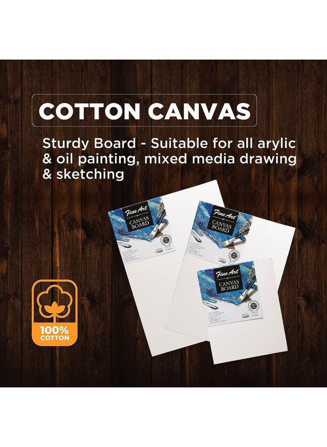 Fine Art Stretched Canvas Back Fold 12x16 for Painting, 100% Cotton Fine Grain Stretched Canvas Back Fold, for Acrylic & Oil Painting, White | Ideal for Artists and Beginners - Image 3