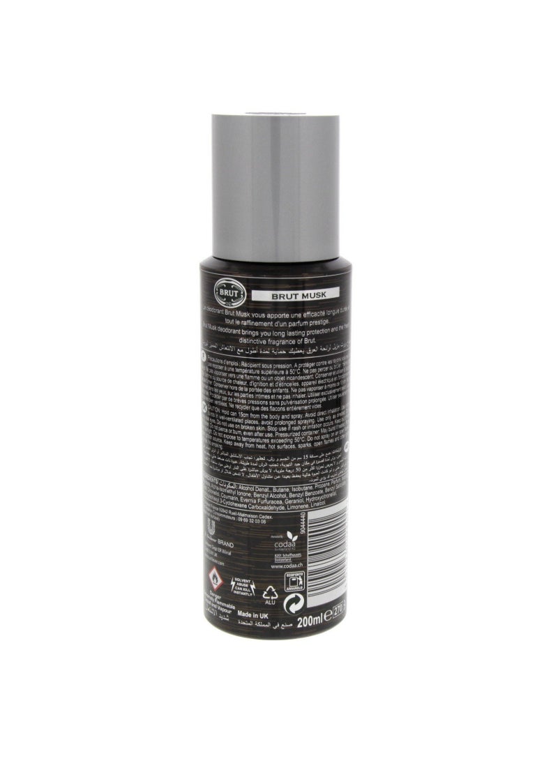 Brut Musk Deodorant Spray For Men 200 ml - Image 2