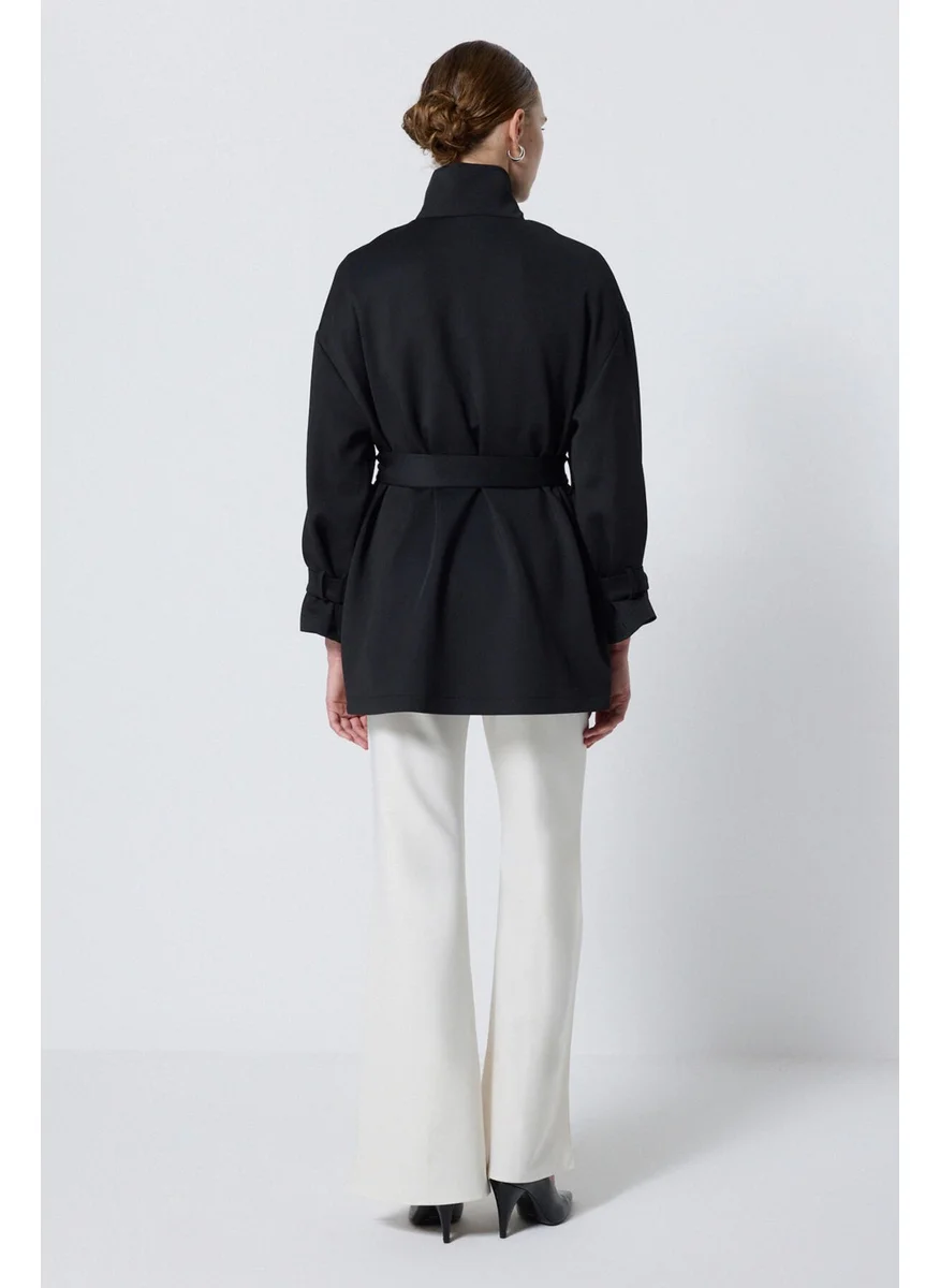 توتشي Tie Detail Scuba Jacket