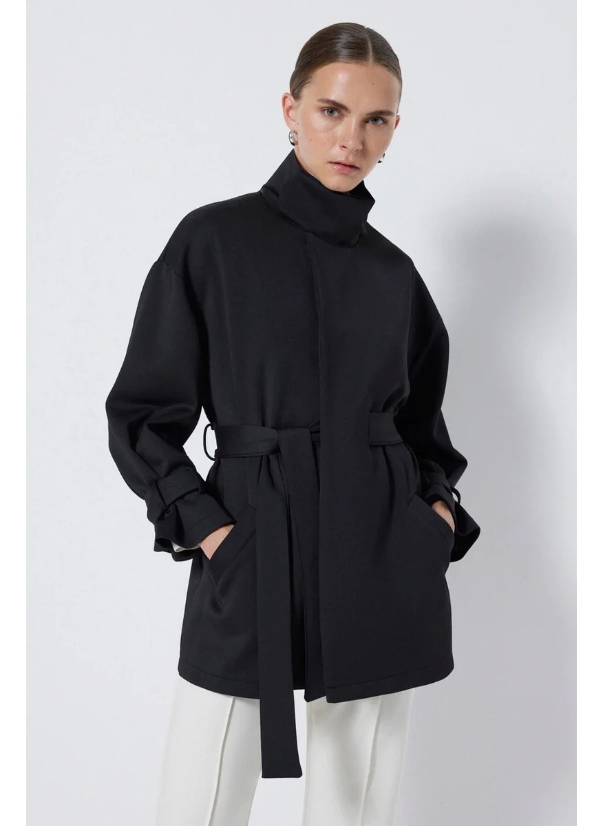 توتشي Tie Detail Scuba Jacket