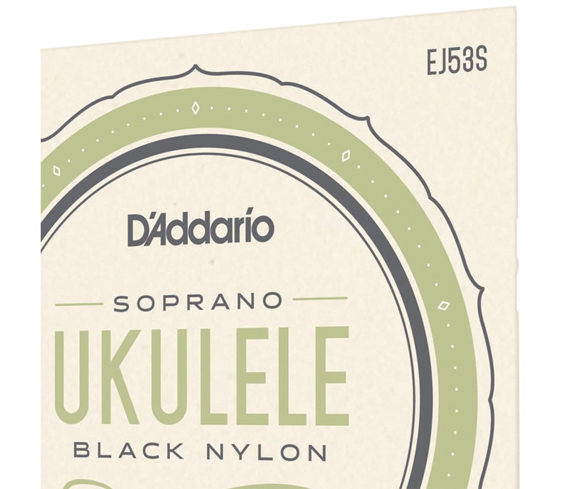 Daddario Set Ukulele Soprano Black Nylon - Image 3