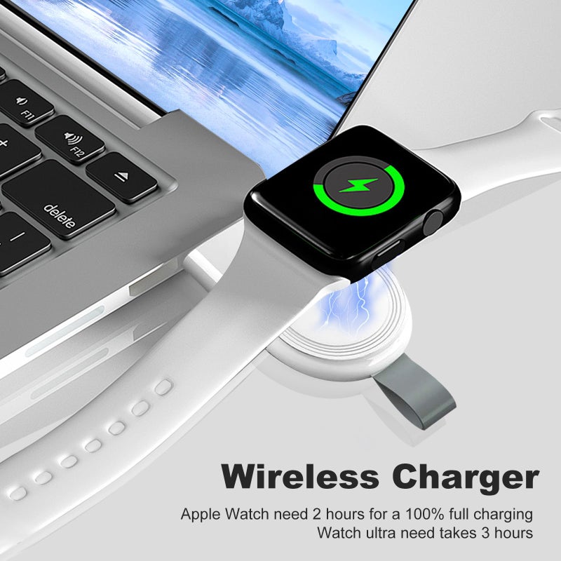 Portable Fast Wireless Charger Watch Wireless Charger USB Magnetic Charger For Apple Watch iWatch Wireless Charging Base - Image 4