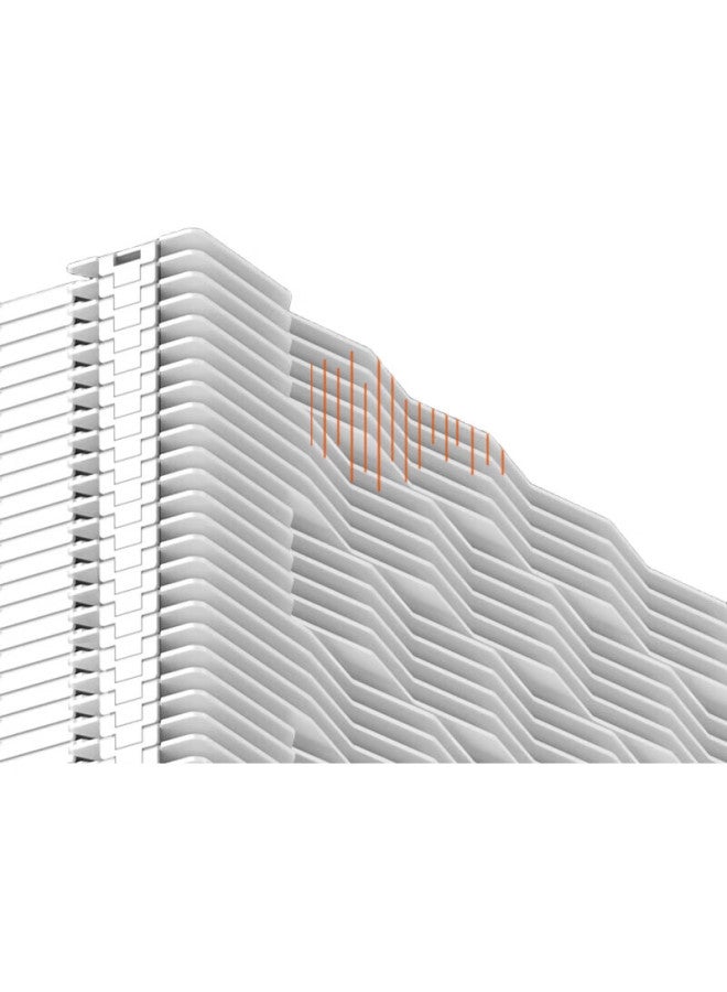Pccooler Zhen Rz620 White Cpu Air Cooler (6 Heat Pipes, Dual Tower, 3-Speed Fan Adjustment, Metal Anodized Top Cover, Compatible With 1700 Am5) - Image 2