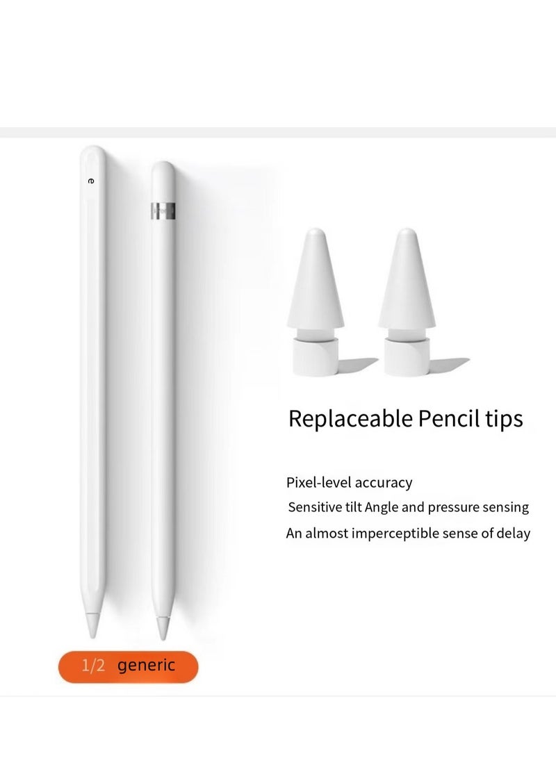4Pcs Replacement Tips Set For Apple Pencil 1st And 2nd Generation White - Image 3