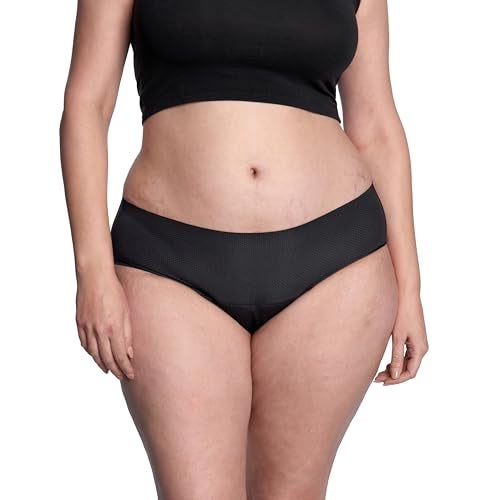 Thinx Period Underwear, Breathable Hip Huggers, Holds Up to 12 Regular Tampons*, Period Panties, All-Day Absorbency Menstrual Underwear for Women, Reusable, 1 Pack, L - Image 2