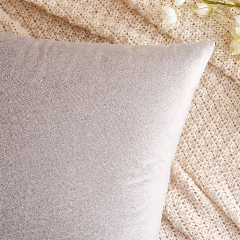 EMEMA Cushion Cover, 50 x 50 cm, Velvet Decorative Cushion, Heart Wood Cushion Cover, Sofa Cushion, Decorative Pillow Case, Home Decoration, Lumbar Cushion Cover, Throw Cushion Cover for Sofa, Living - Image 2