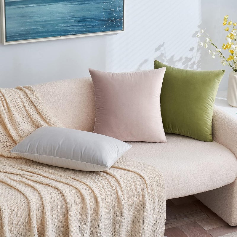 EMEMA Cushion Cover, 50 x 50 cm, Velvet Decorative Cushion, Heart Wood Cushion Cover, Sofa Cushion, Decorative Pillow Case, Home Decoration, Lumbar Cushion Cover, Throw Cushion Cover for Sofa, Living - Image 4