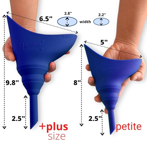 CIRCE CARE SuAmiga Female Urination Device Collapsible Female Urinal with Waterproof Bag; Portable Reusable Urinal for Women to Pee Standing Up; Women Pee Funnel for Travel, Camping, Hiking, Outdoor - Image 3