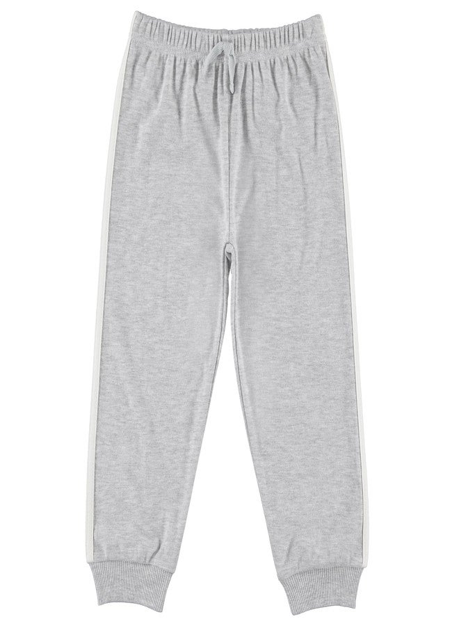 Cudlie 5-Pack Baby/Toddler Boys Jogger Pants - Lightweight Tapered Sweatpants - Lounge Jogger for Boys, Heather Grey, Baby Blue, Yellow, Navy, Green, 3 Months - Image 4