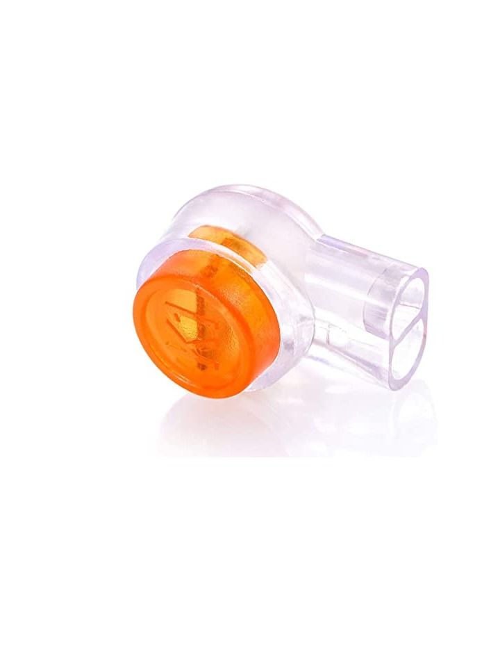 UY Wire Connector Waterproof Gel Filled Orange Clear Button Telephone Wire Connectors UY Splice Connector & Network Cable Terminals Pack of 10 - Image 2