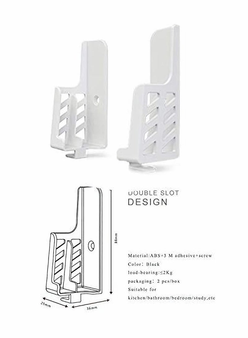Excefore Wall Mount Holder, Wall Mount Universal Dock for Tablet or Phone, Damage-Free Compatible with ipad iPhone/ Tablet/ Kindle /e-Book/ Fixed by 3M Adhesive or Screws  - Image 4