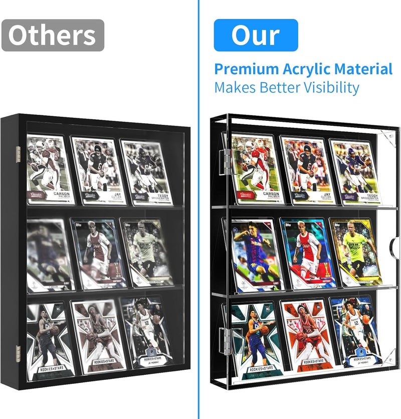 TPGP NIUBEE Acrylic Sports Card Display Case with Magnetic Door and UV Protection - Image 5