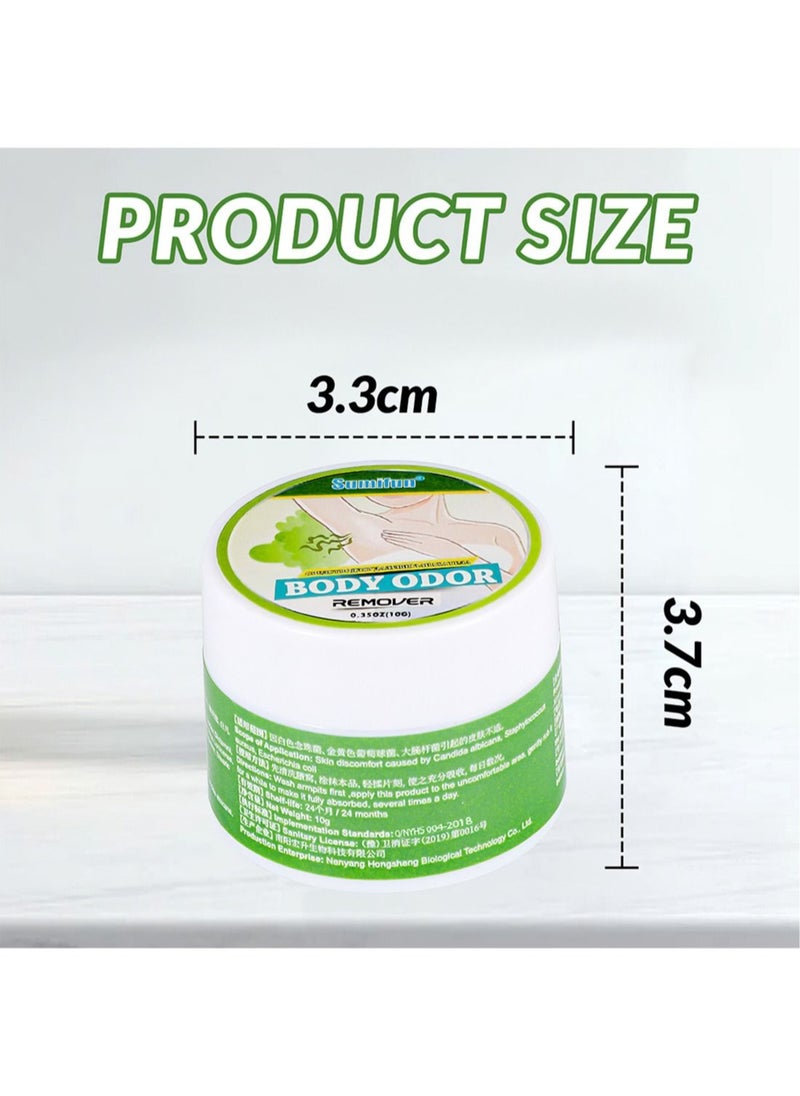 Sumifun Body Odor Remover Underarm Antiperspirant and Deodorant Mild Long Lasting Waterproof Sweatproof Skin Friendly Fresh Effective Underarm Odor Cream to Get Rid of Body Odor 10G  - Image 4