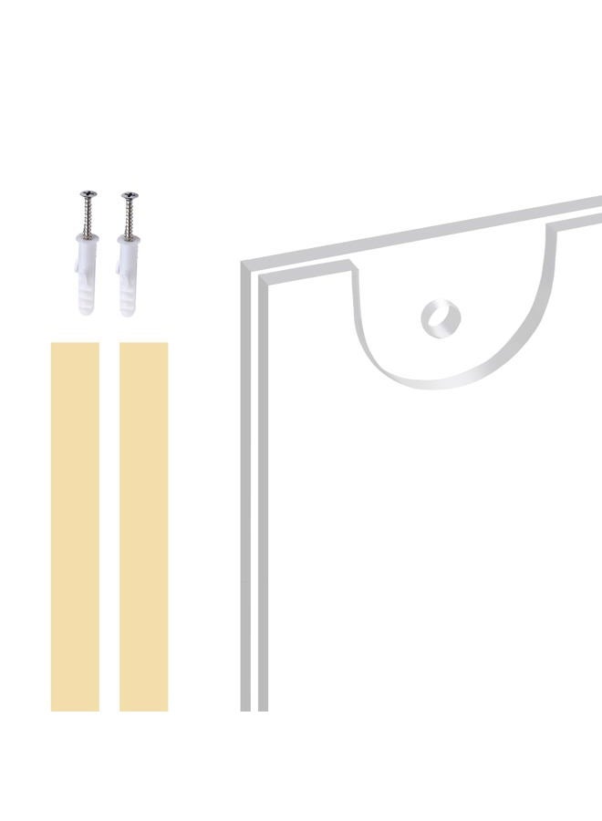 Ludery Acrylic Sign Holder 8.5 x 11 Vertical, Wall Mount Document Holder, Clear Plastic Picture Frame with Tape Adhesive and Screws for Office, Home, Store, Restaurant - 6 Pack - Image 3