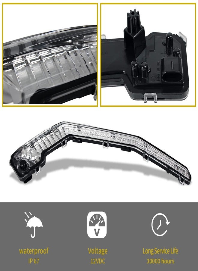 CPOWACE مجموعة مصابيح إشارة الانعطاف الأمامية LED X3 من CPOWACE متوافقة مع Can-Am Maverick X3 XDS XRS Max Turbo R 2017-2025، بديل للرقمين 710004994 و710004995 - Image 5