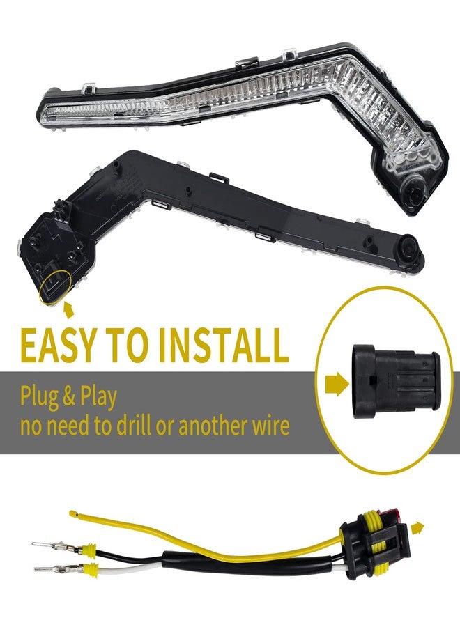 CPOWACE مجموعة مصابيح إشارة الانعطاف الأمامية LED X3 من CPOWACE متوافقة مع Can-Am Maverick X3 XDS XRS Max Turbo R 2017-2025، بديل للرقمين 710004994 و710004995 - Image 4