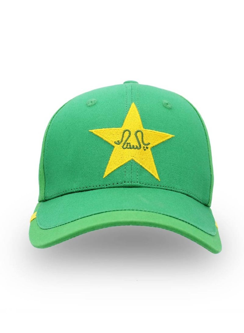 مجموعة مشجعي رياضة الكريكيت الباكستانية - عبوة مكونة من 3 قطع - قبعة مطرزة وحقيبة برباط وعلم يدوي - مثالية للمباريات والمناسبات والاستخدام اليومي - مثالية لعشاق الرياضة - Image 4