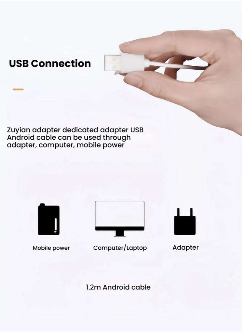Perfin 2L large-capacity ultrasonic humidifier, three holes for efficient operation. 7-color LED lights shine. Start luxurious aromatherapy humidification.  - Image 5