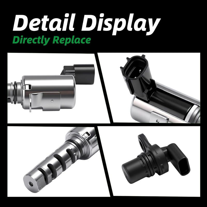 Riyhch Intake & Exhaust Variable Valve Timing (VVT) Solenoid with Camshaft Position Sensor for Chrysler, Dodge, Jeep 2007-2017 - Image 5